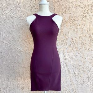Elizabeth and James Burgundy dress